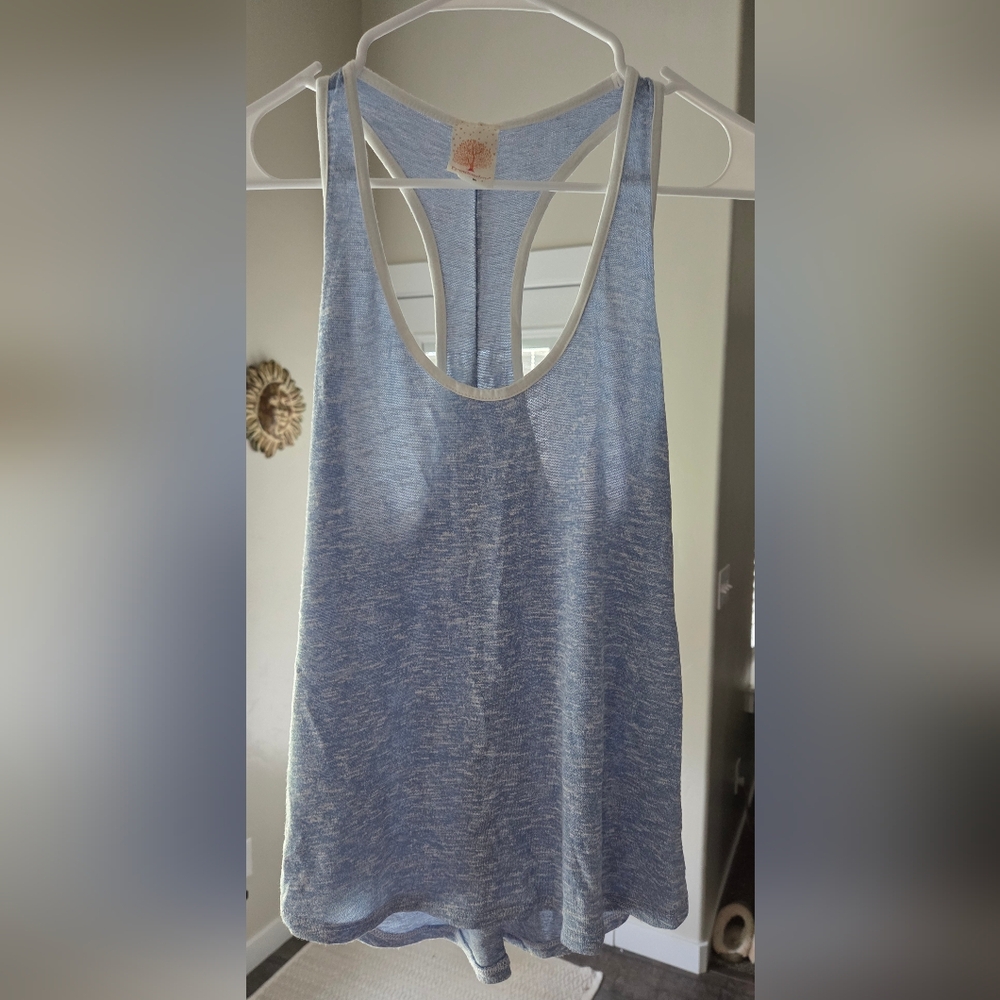 Freeloader Blue Racerback Tank Top - Picture 6 of 6
